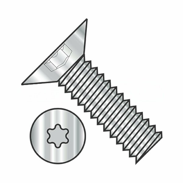 Usa Industrials #6-32 x 3/8 in Torx Flat Machine Screw, Plain 18-8 Stainless Steel BULK-SCRW-4589